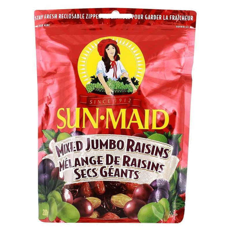 Sun Maid Mixed Jumbo Raisins, 200 g