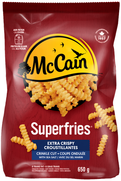 McCain Extra Crispy Crinkle Cut Fries, 650 g