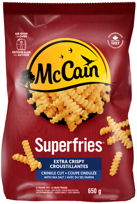McCain Extra Crispy Crinkle Cut Fries, 650 g