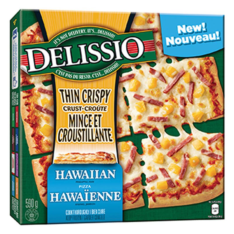 Delissio Thin Crispy Crust Hawaiian, 590 g