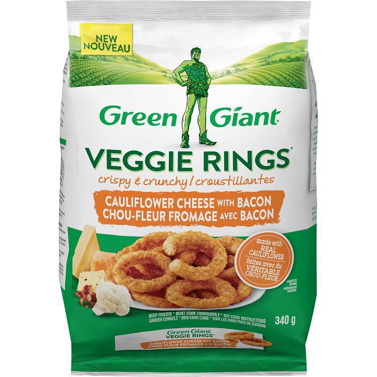 Green Giant Veggie Rings Cauliflower & Cheese With Bacon, 340g