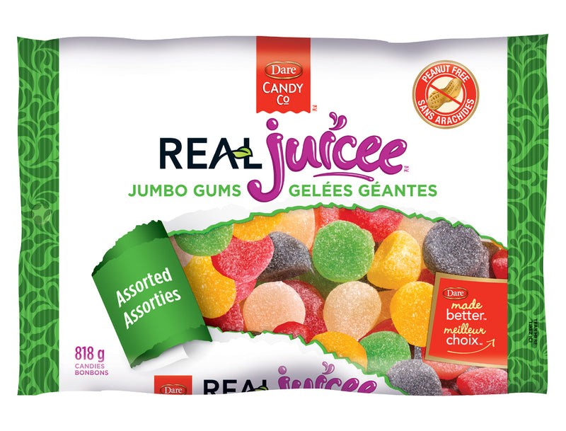 Dare Real Juicee Jumbo Gums, 818 g