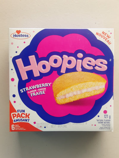 Hoopies Strawberry Flavour Cakes, 6 ct