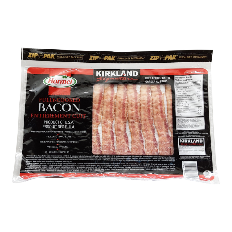 Kirkland Signature Hormel Fully Cooked Bacon, 500 g