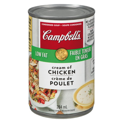 Campbell's Low Fat Cream Of Chicken Condensed Soup, 284 mL