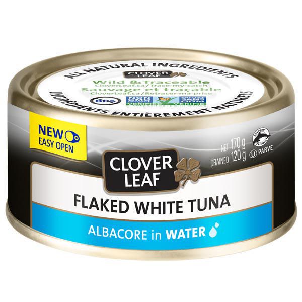 Clover Leaf Flaked White Tuna, Albacore in Water, 170 g