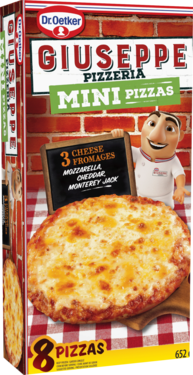 Dr. Oetker Giuseppe Minni Cheese Pizzas, 652 g