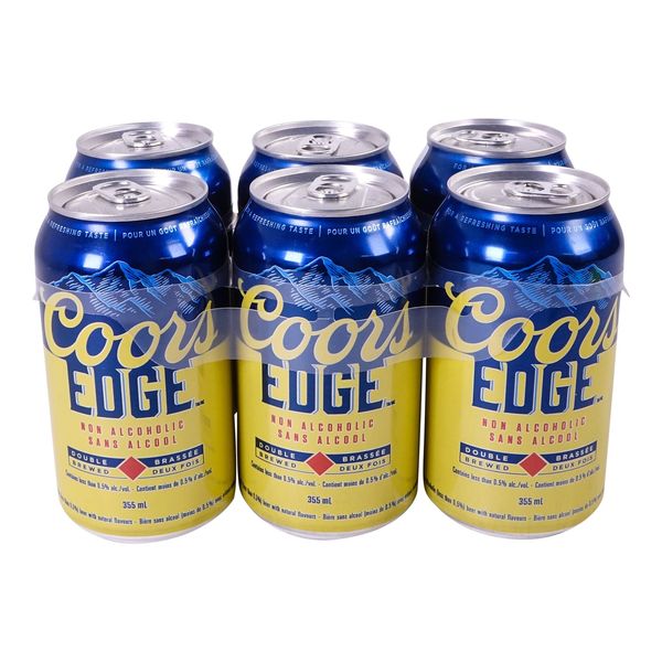 Coors Edge Non Alcoholic Beer, 355 mL