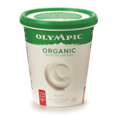Olympic Organic Plain Yogurt, 650 g