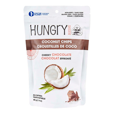 Hungry Buddha Coconut Chips, Cheeky Chocolate, 40 g