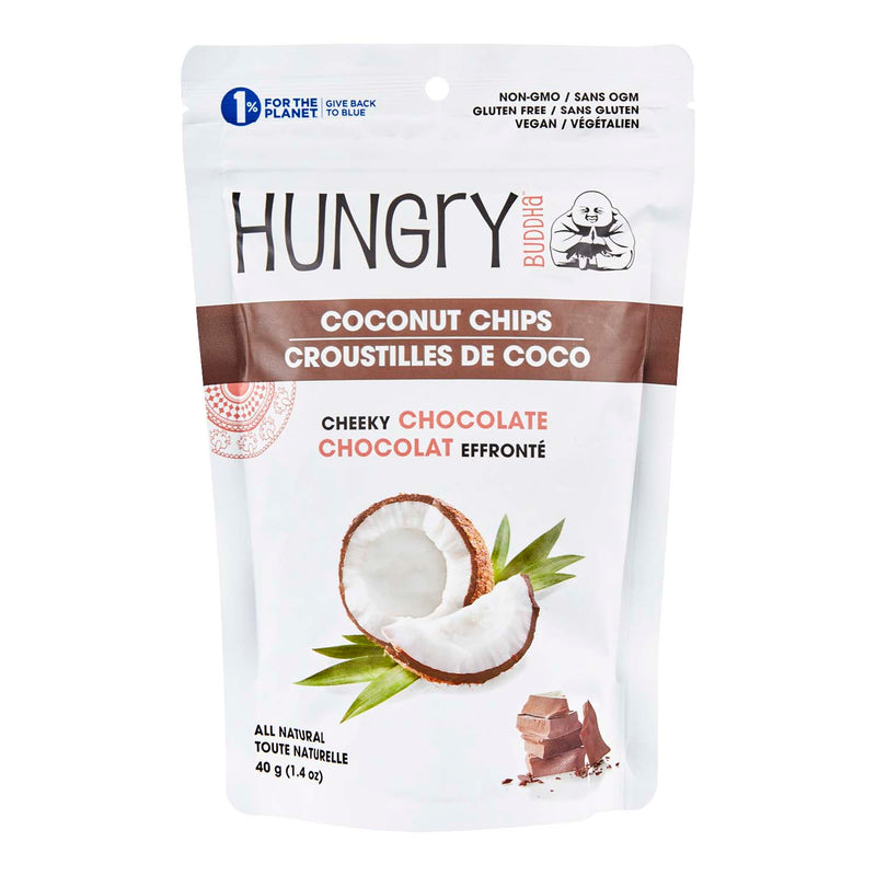 Hungry Buddha Coconut Chips, Cheeky Chocolate, 40 g