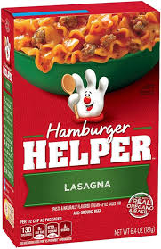 HAMBURGER HELPER LASAGNE