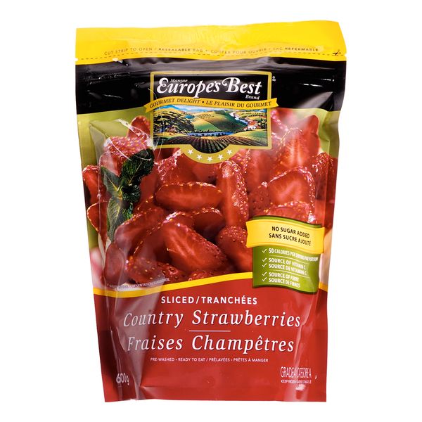 Europe's Best Country Sliced Strawberries, 600 g