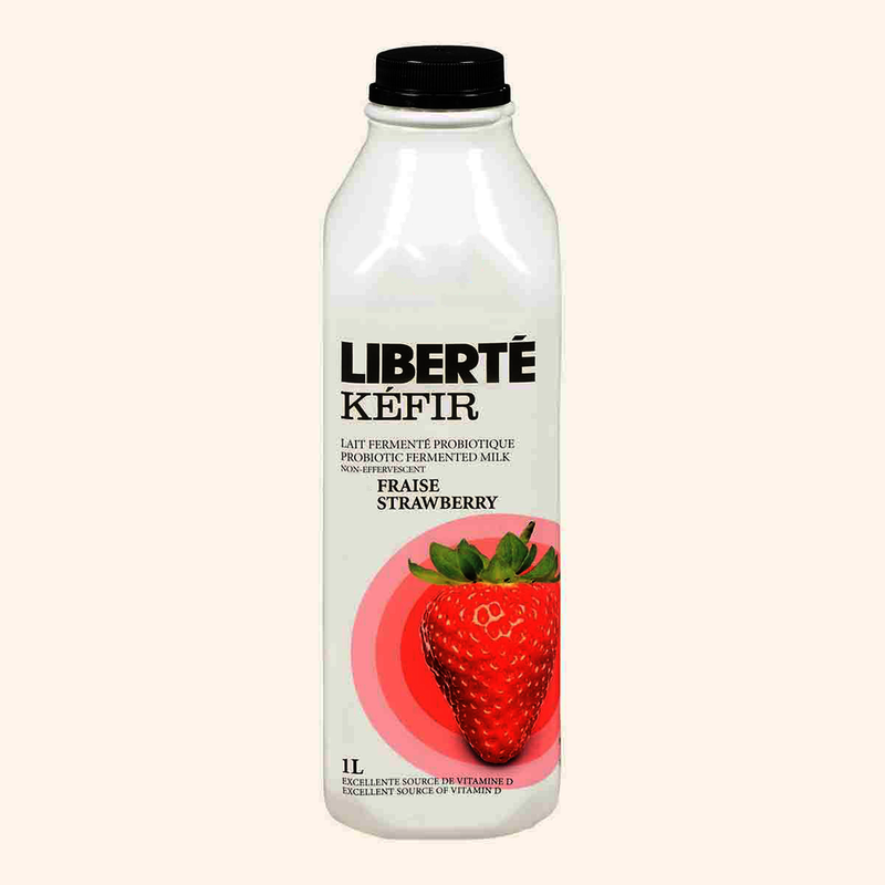 Liberté Strawberry Flavour Kéfir Probiotic Fermented Milk, 1 litre