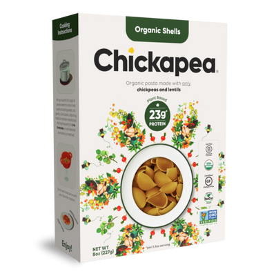 Chickpea Pasta Organic Shells, 227 g