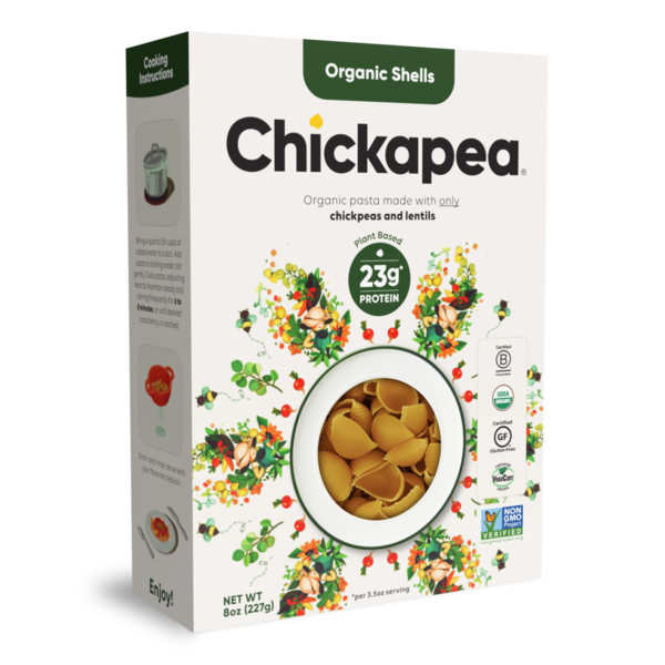 Chickpea Pasta Organic Shells, 227 g