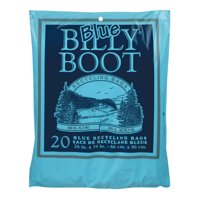 Billy Boot Blue Recycling Bags, 20pk
