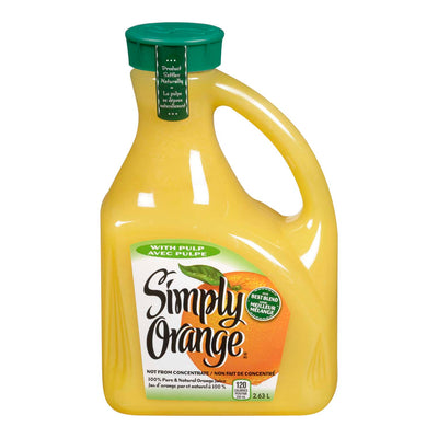 Simply Orange Orange Juice with Pulp, 2.63 litre