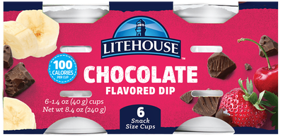 Litehouse Chocolate Flavored Dip, 6 ct, 238 g