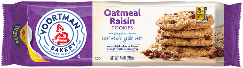 Voortman Bakery Oatmeal Raisin Cookies, 210 g