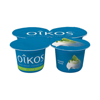 Oikos Key Lime Vanilla Greek Yogurt, 4 x 150 g