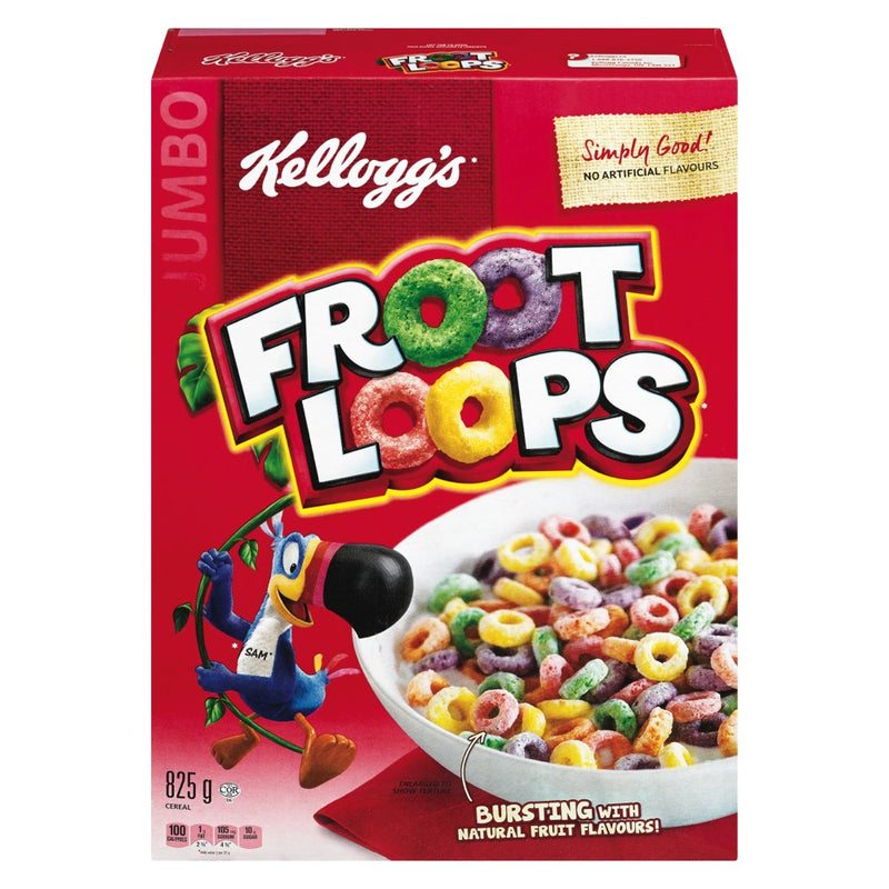 Froot Loops Jumbo Ceral, 825 g