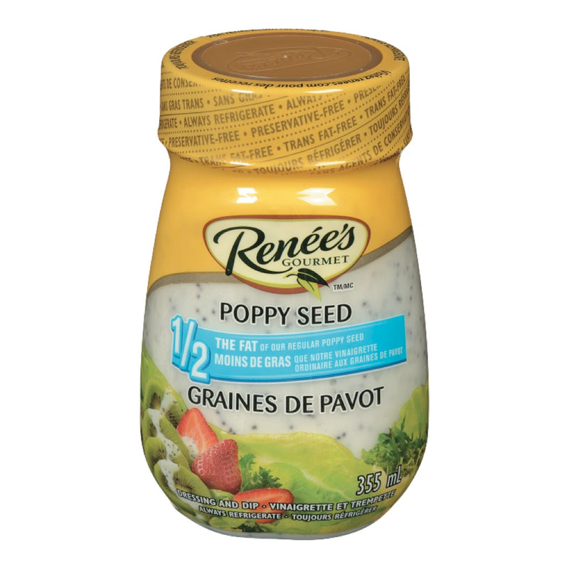 Renee's Light Poppy Seed Gourmet Dressing and Dip, 355 mL