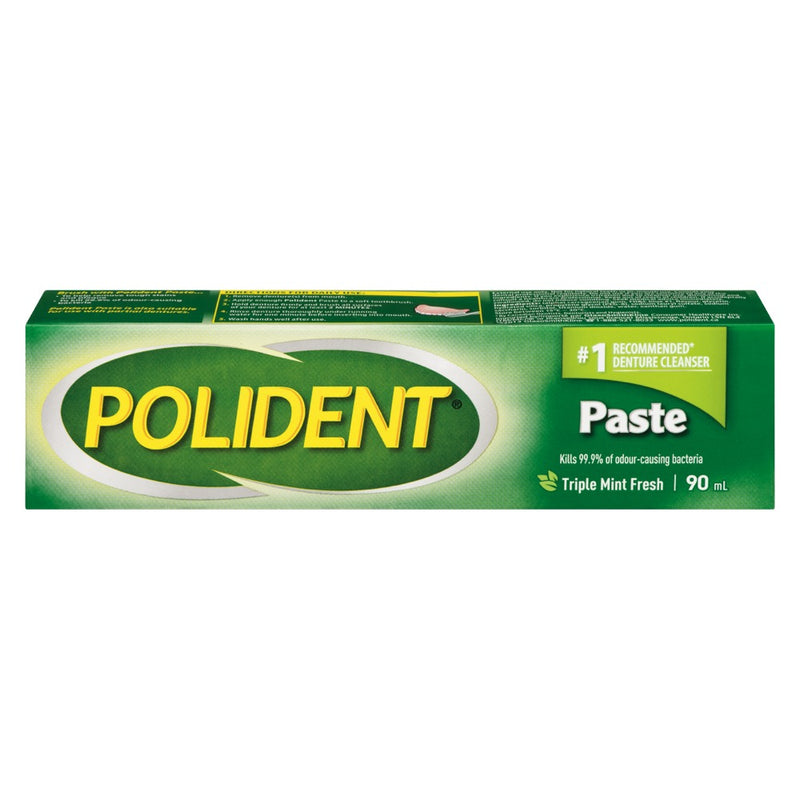 Polident Triple Mint Fresh Denture Cleanser, 90 mL