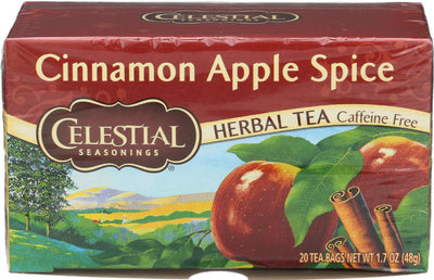 Celestial Seasonings Caffeine Free Cinnamon Apple Spice Herbal Tea, 48 g