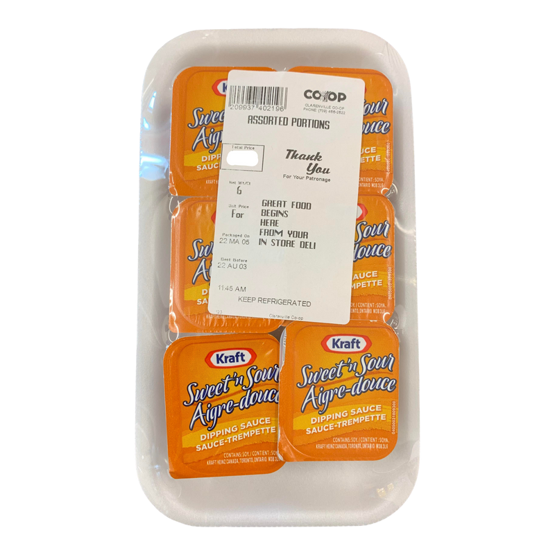 Assorted Portions Kraft Sweet & Sour Sauce, 6pk