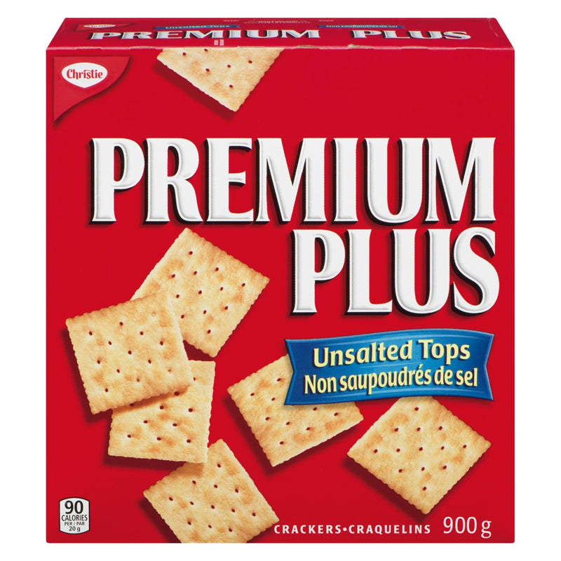 Christie Premium Plus Unsalted Tops Crackers, 900 g