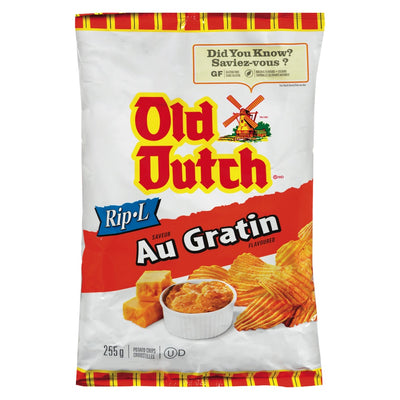 Old Dutch Au Gratin Potato Chips, 255 g