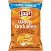 Lay's Cheddar & Sour Cream Wavy Potato Chips, 220g