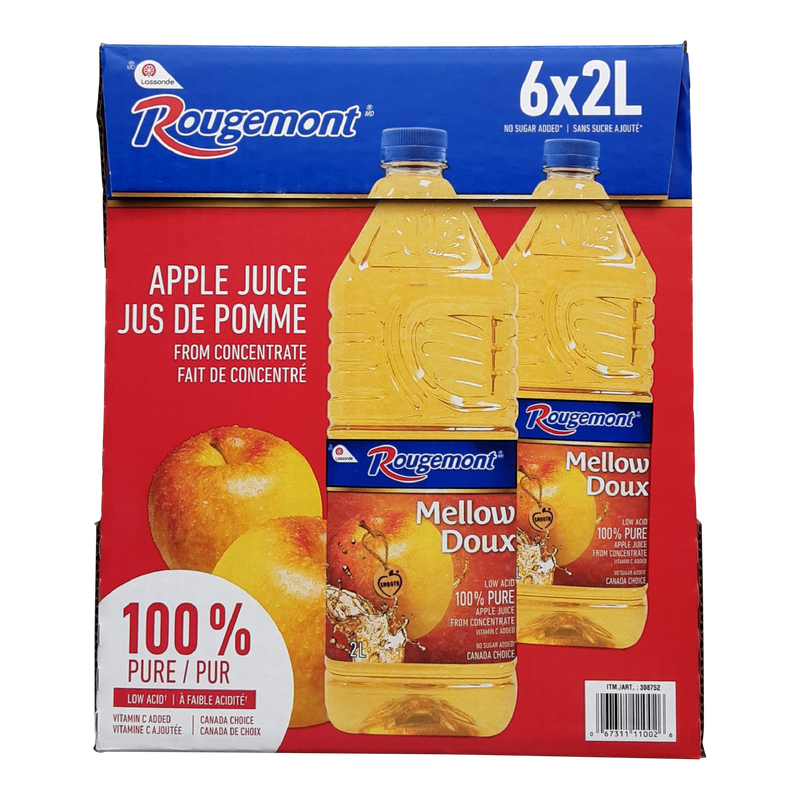 Rougemont Apple Juice, 6 x 2 L