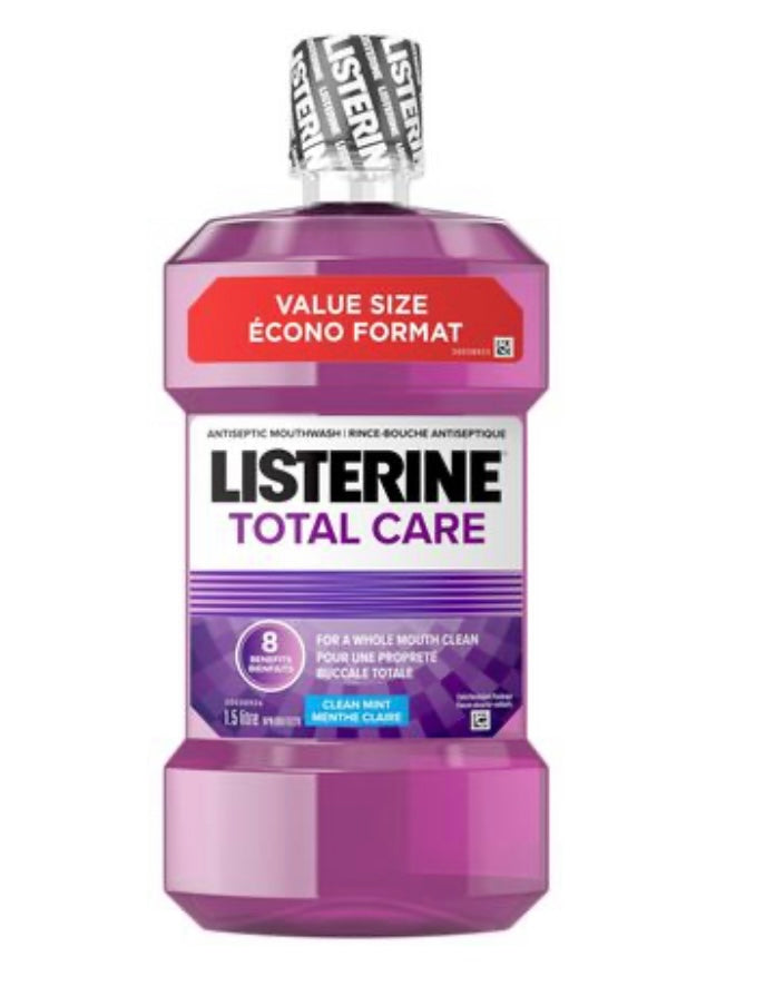 Listerine Total Care Value Size Clean Mint Antiseptic Mouthwash, 1.5 l