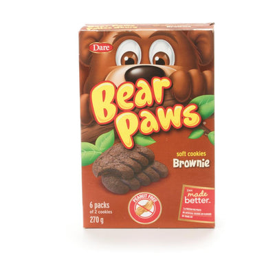 Dare Bear Paws Soft Cookies Brownie, 270 g