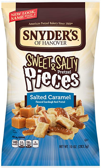 Snyder's of Hanover Salted Caramel Flavored Sweet & Salty Pretzel Pieces, 240g