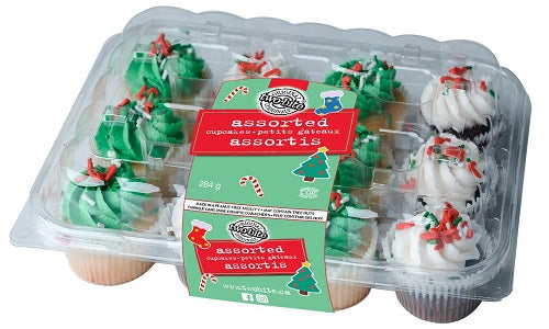CHRISTMAS CHOC CUP CAKES