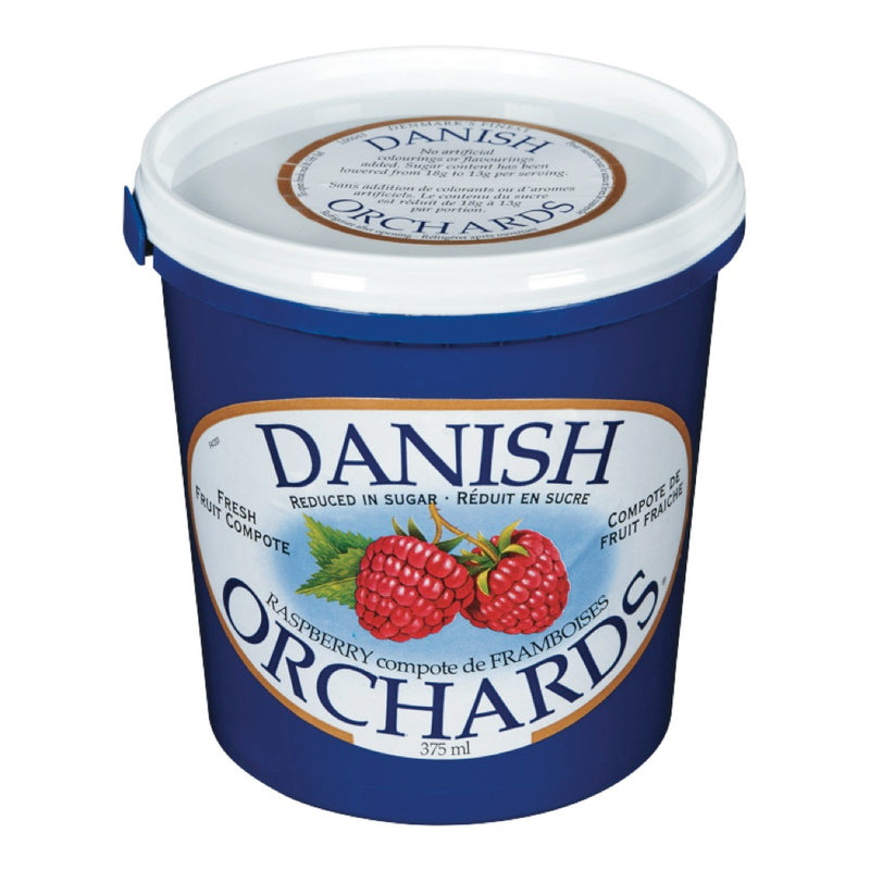 Danish Orchards Reduced In Sugar Raspberry Fresh Fruit Compote, 375 mL