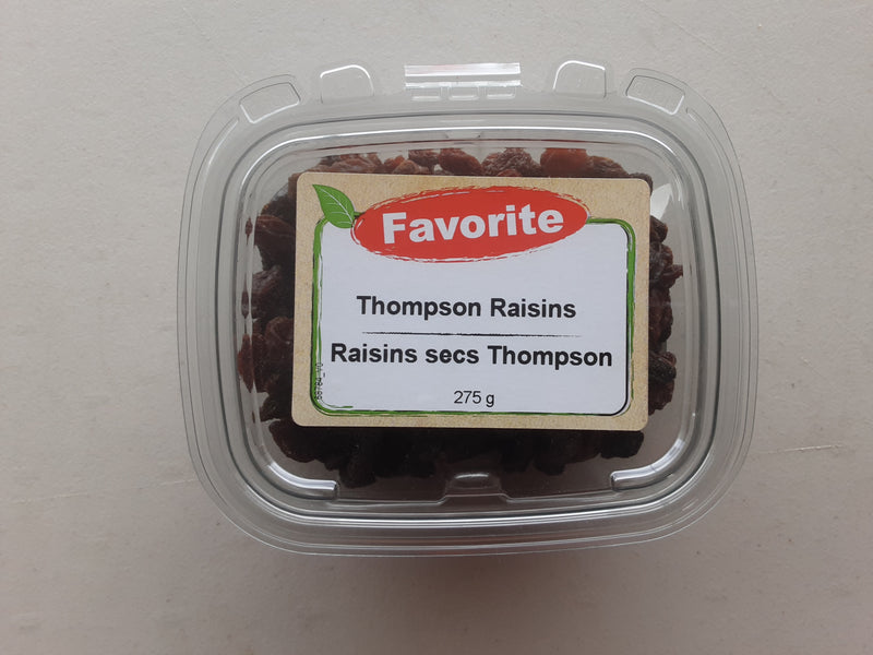 Favorite Thompson Raisins, 275 g