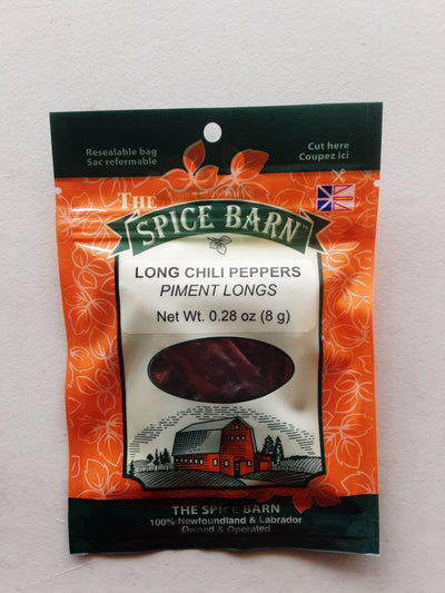 Spice Barn Long Chili Peppers, 8 g