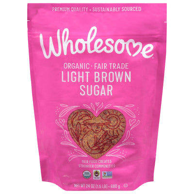 Wholesome Organic Light Brown Sugar, 680 g