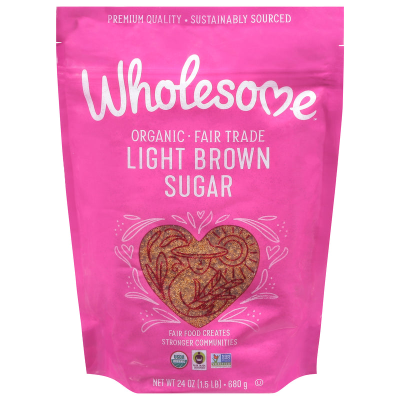 Wholesome Organic Light Brown Sugar, 680 g
