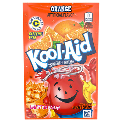Kool-Aid Orange Unsweetened Drink Mix, 4 g