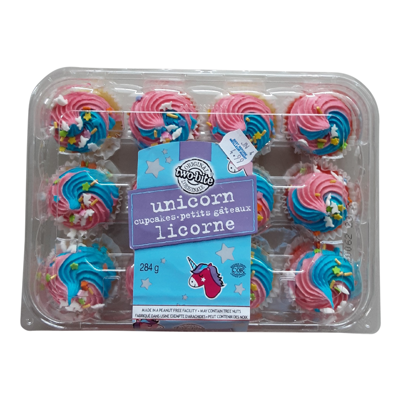 Two Bite Unicorn Mini Cupcakes, 284 g