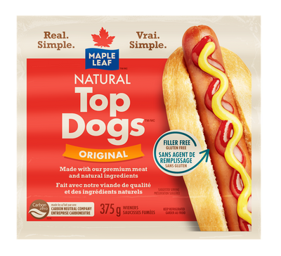 Maple Leaf Top Dogs Original Wieners, 375 g