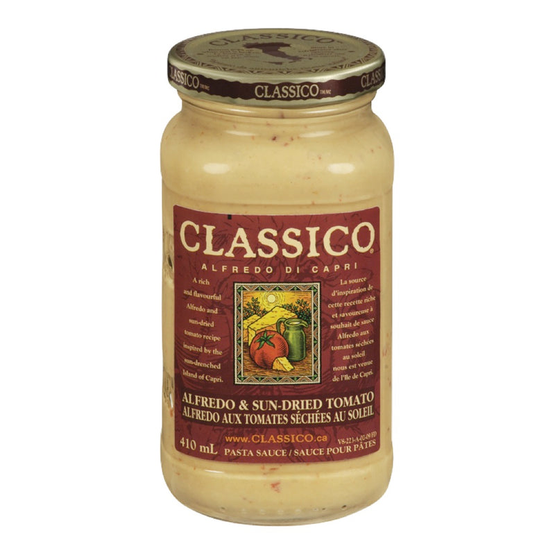 Classico Alfredo & Sun-Dried Tomato Pasta Sauce, 410 mL