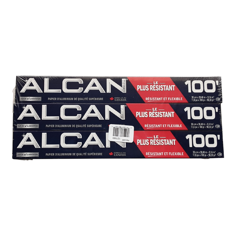 Alcan 100' Aluminium Foil, 3 ct