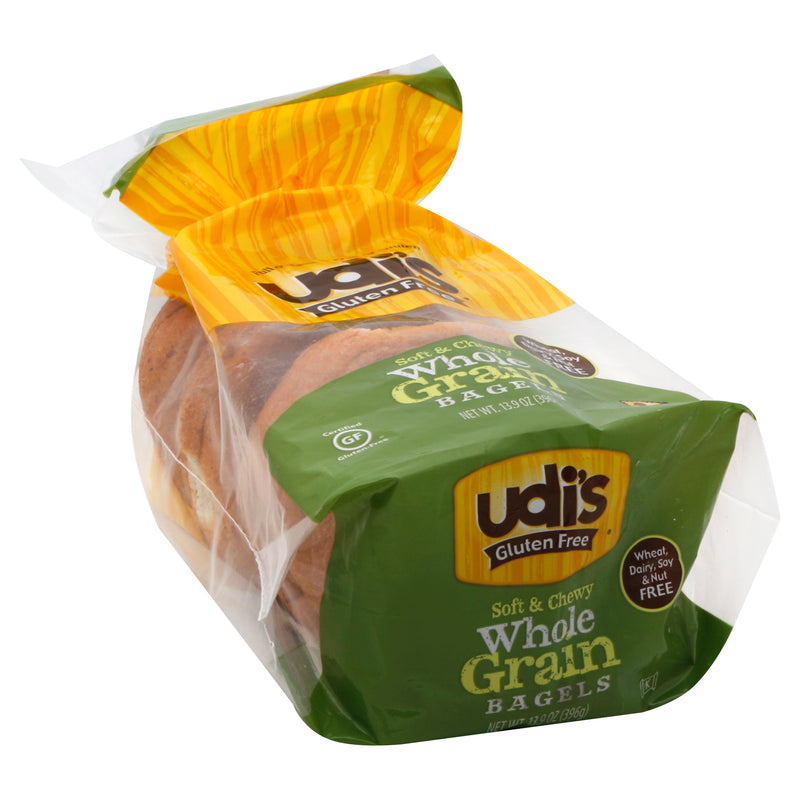 Udi's Soft & Chewy Whole Grain Bagels, 395 g