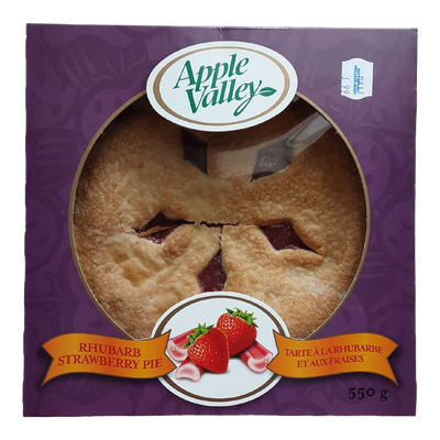 Apple Valley Strawberry Rhubarb Pie, 550 g